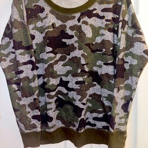 Torrid Green camouflage sweatshirt